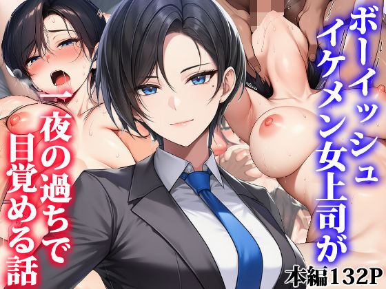 [タイニュウ屋]ボーイッシュイケメン女上司が一夜の過ちで目覚める話|OL