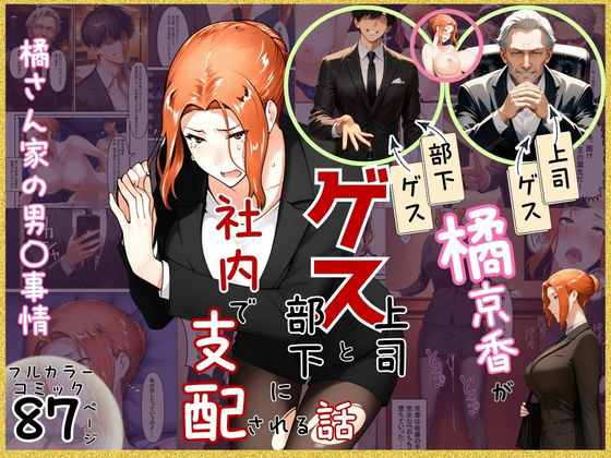 [ぶるーしゃとー]橘京香がゲス上司とゲス部下に社内で支配される話|クンニ