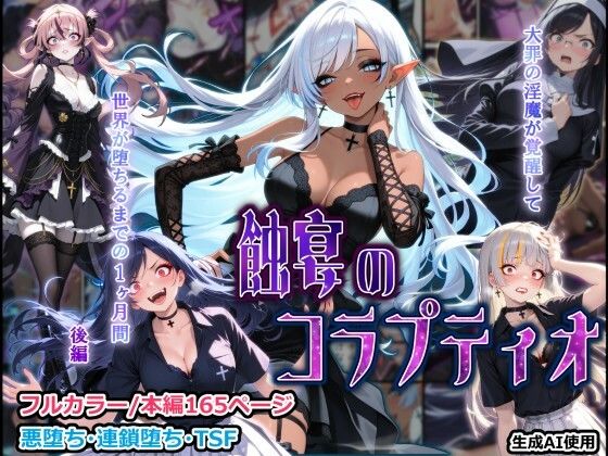 [しにもの]蝕宴のコラプティオ 大罪の淫魔が覚醒して世界が堕ちるまでの1ヶ月間・後編|性転換・女体化