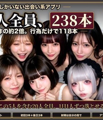 [黒海ジュリア]【実写系Hゲーム】ヤリマンしかいない出会い系アプリ2 〜スワイプして即ホテル〜|辱め